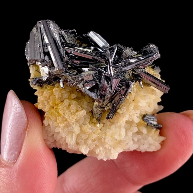 Stibnite on Quartz (classic locality)