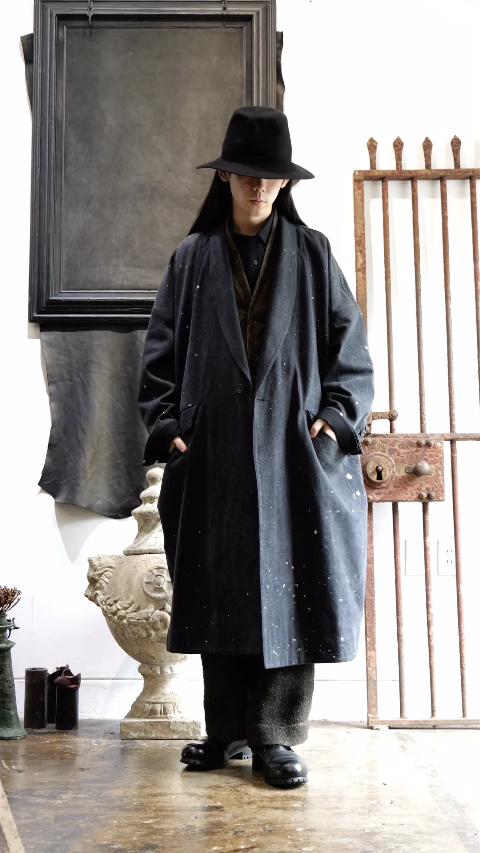 0M2431104. Oversized Shawl Collar Coat. ZIGGY CHEN. 2024AW 0M2431104. Oversized Shawl Collar Coat. ZIGGY CHEN. 2024AW