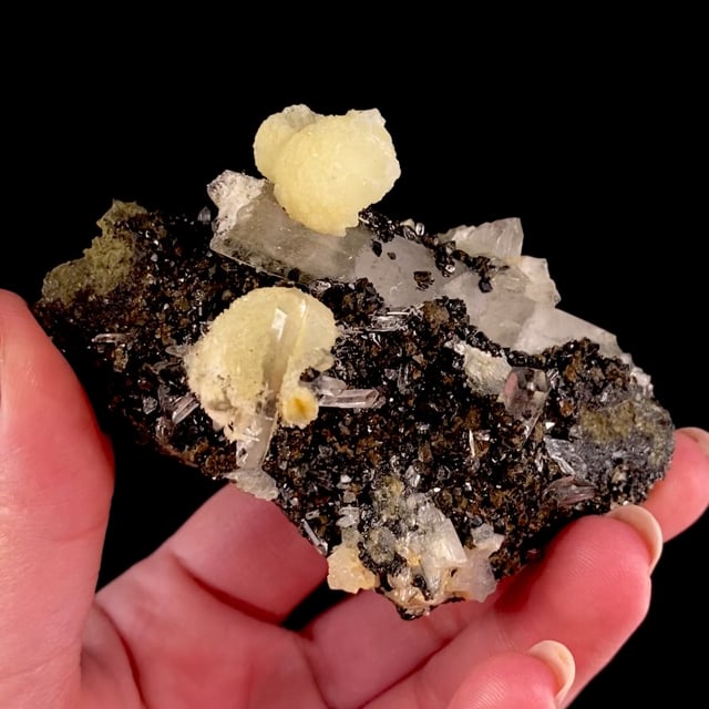 Wavellite with Quartz and Cassiterite