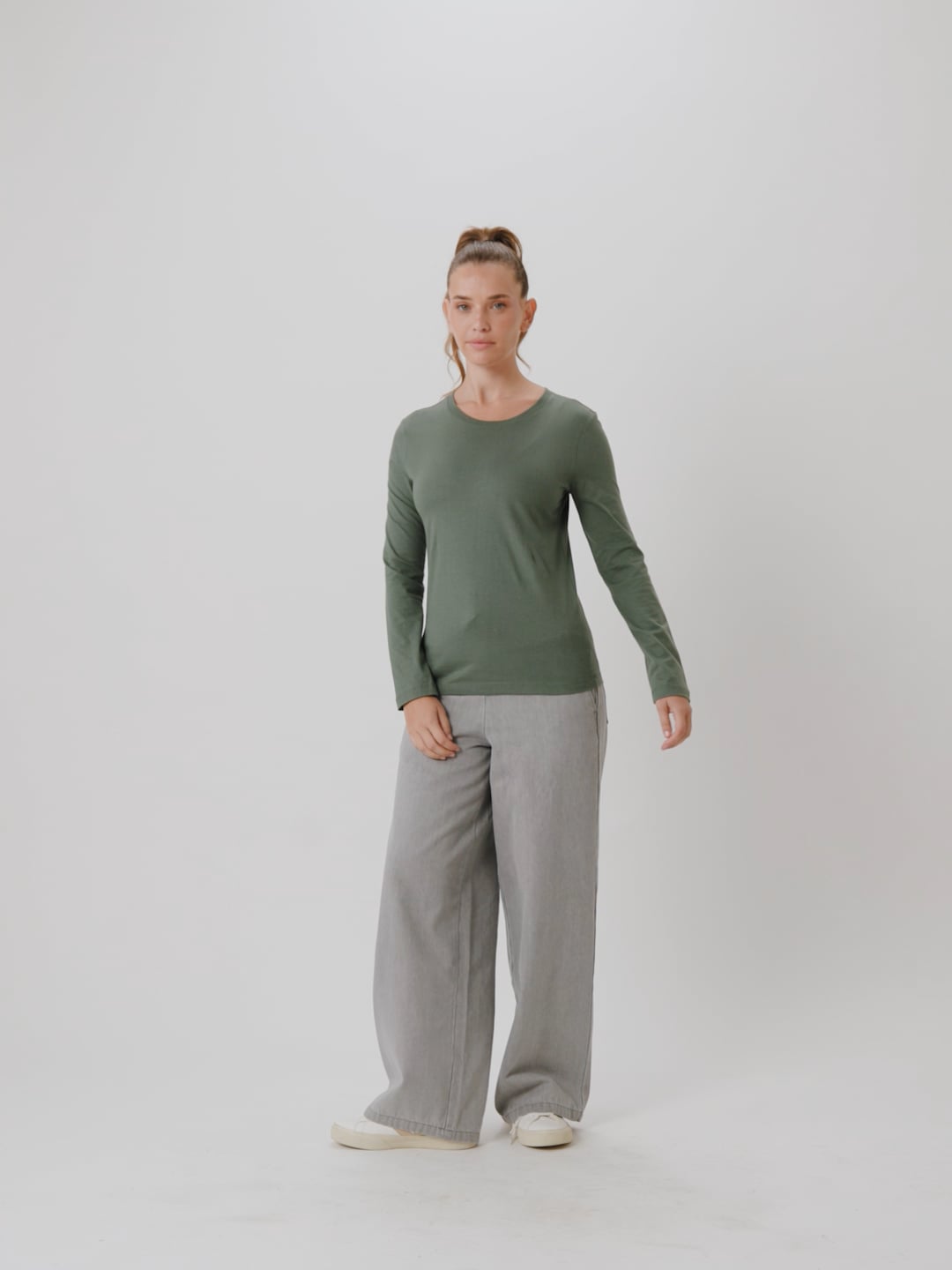 CREW NECK LONG SLEEVE SHIRT