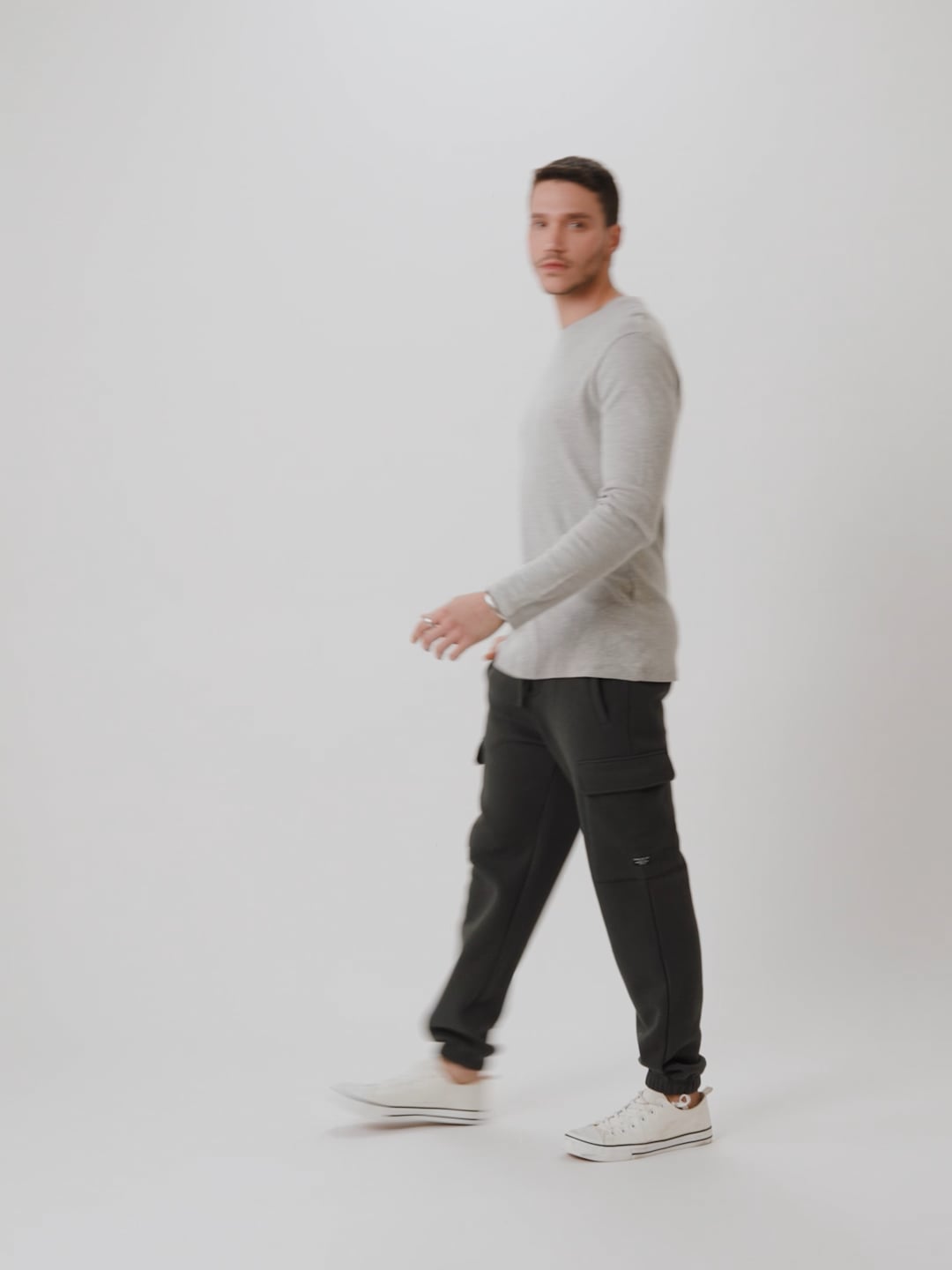 BASIC RIB CREW NECK-MEN