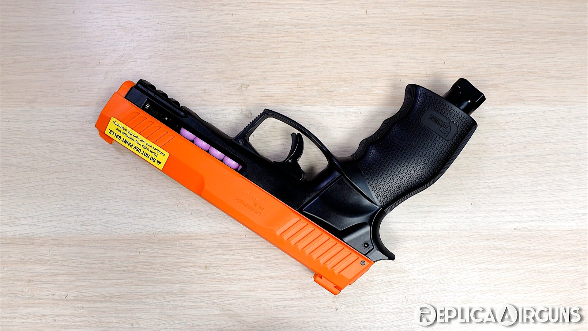 Umarex P2P HDP 50 Gen 2 CO2 Rubber and Powder Ball Less Lethal Pistol Table Top Review