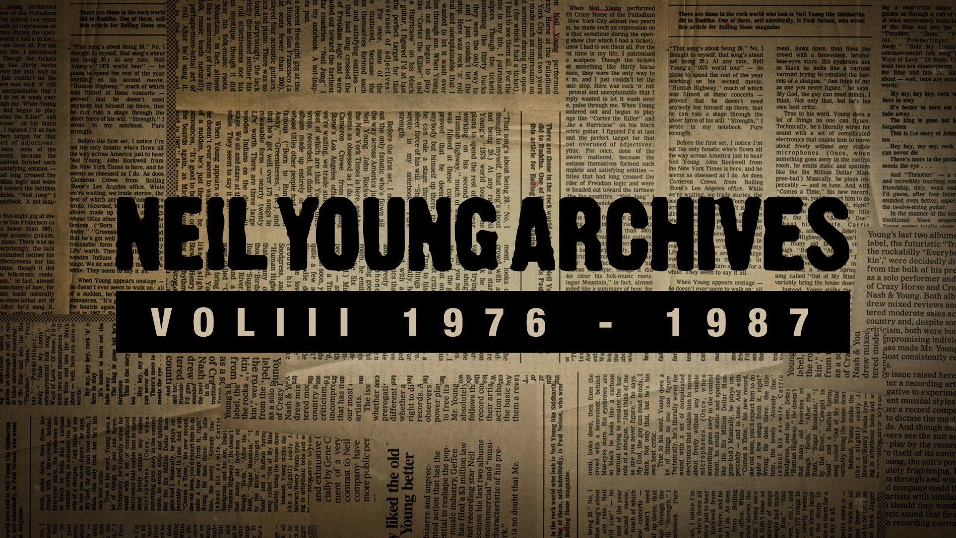 Toshi Onuki Studio - Neil Young Archives