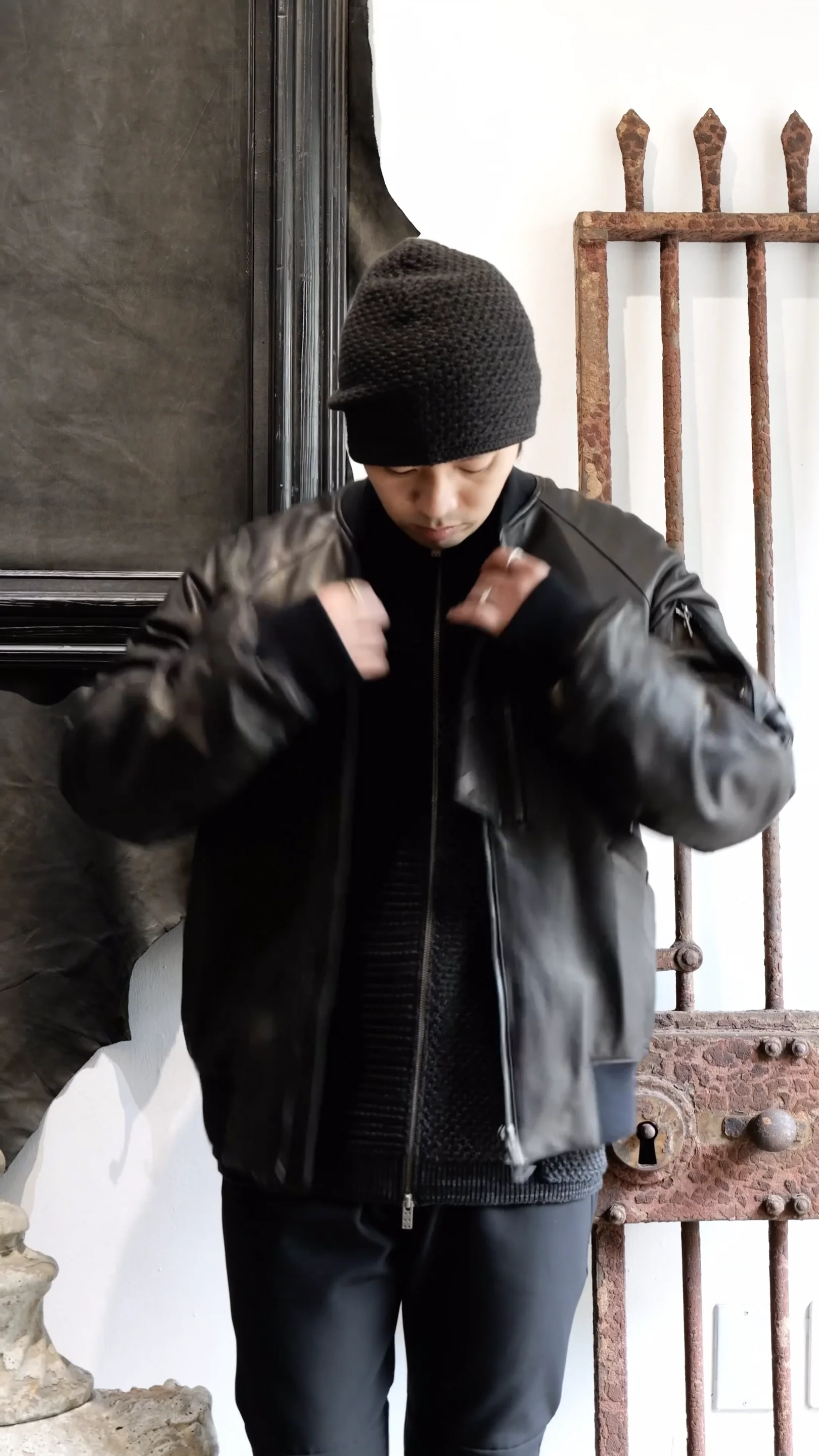 DALMA SLEEVE STUDS MA1 ブラック Ameri（アメリ）の「DALMA SLEEVE