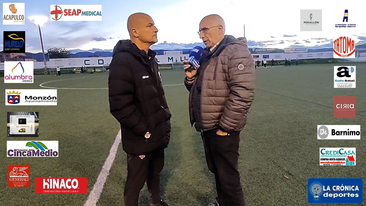 ISMAEL  MARIANI (Entrenador Monzón) La Almunia 2-1 At.Monzón Alumbra / J 9 / 3ª RFEF