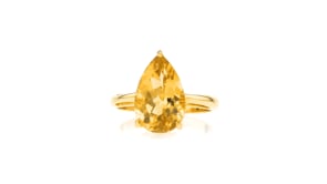 8.25 ct. t.w. Citrine Jewelry Set: Earrings and Ring in 18kt Gold Over Sterling