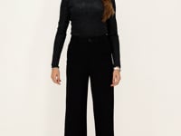 Zwarte studs top lange mouw_1
