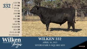 Lot #332 - WILKEN 332