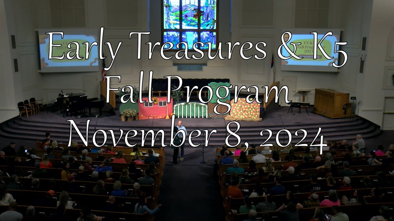 Early Treasures & K5 Fall Program