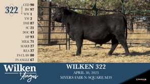 Lot #322 - WILKEN 322