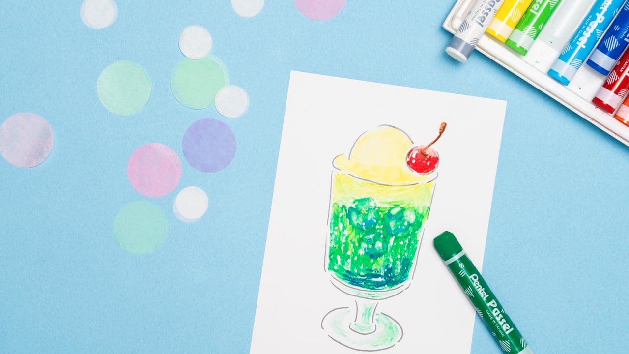 オイルパステルで楽しむ、絵のある暮らし