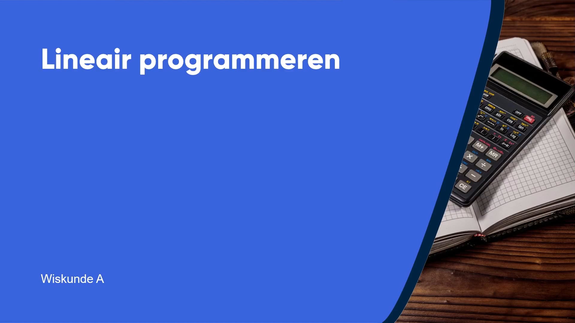 Lineair programmeren