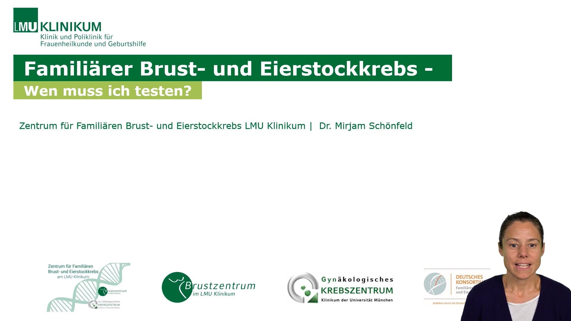 Thumbnail von Familiärer Brust- und Eierstockkrebs - Wen muss ich testen?