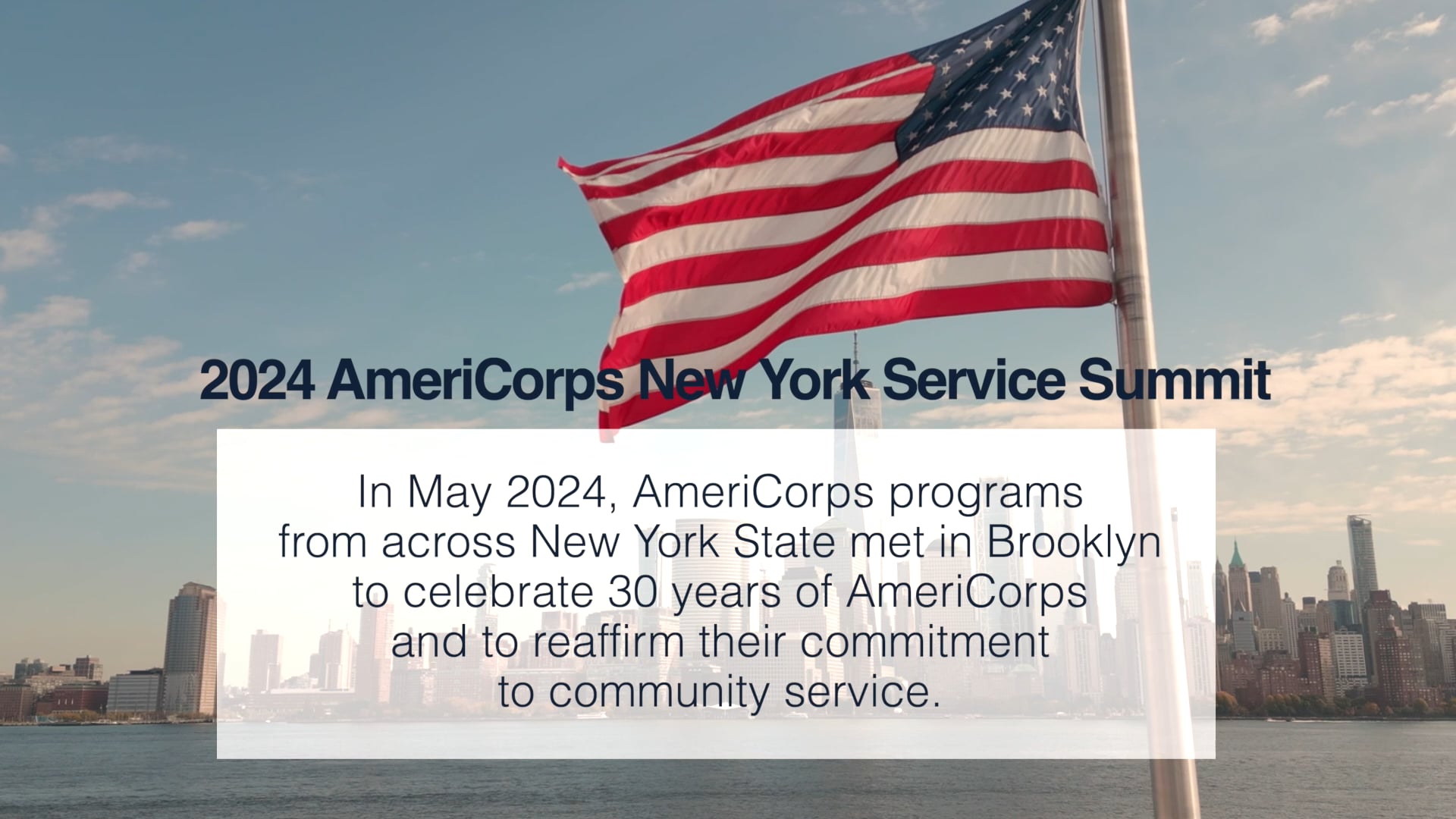 AmeriCorps: 30 Years of Service, Pride, and Impact.