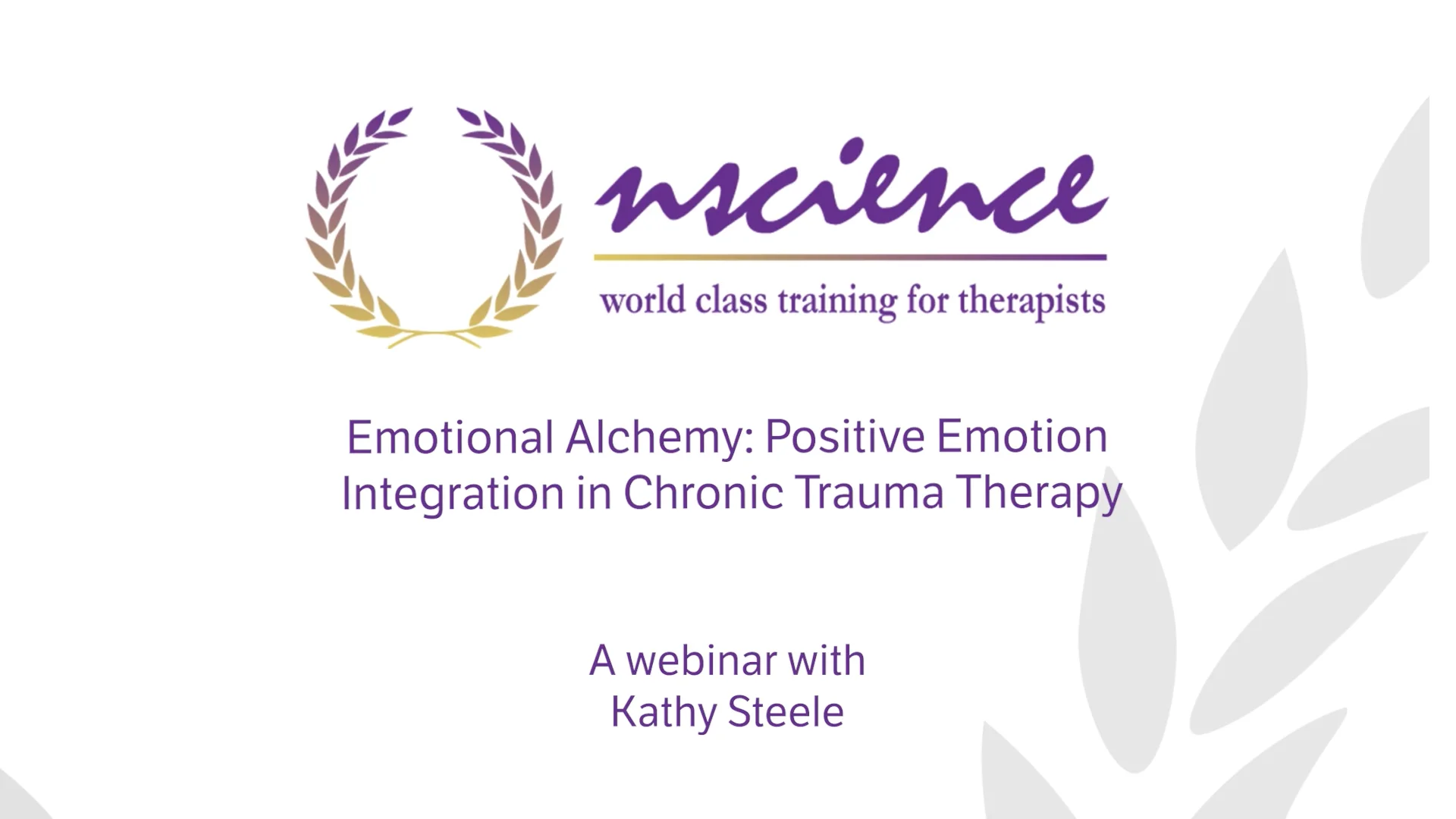 Emotional Alchemy: Positive Emotion Integration in Chronic Trauma 