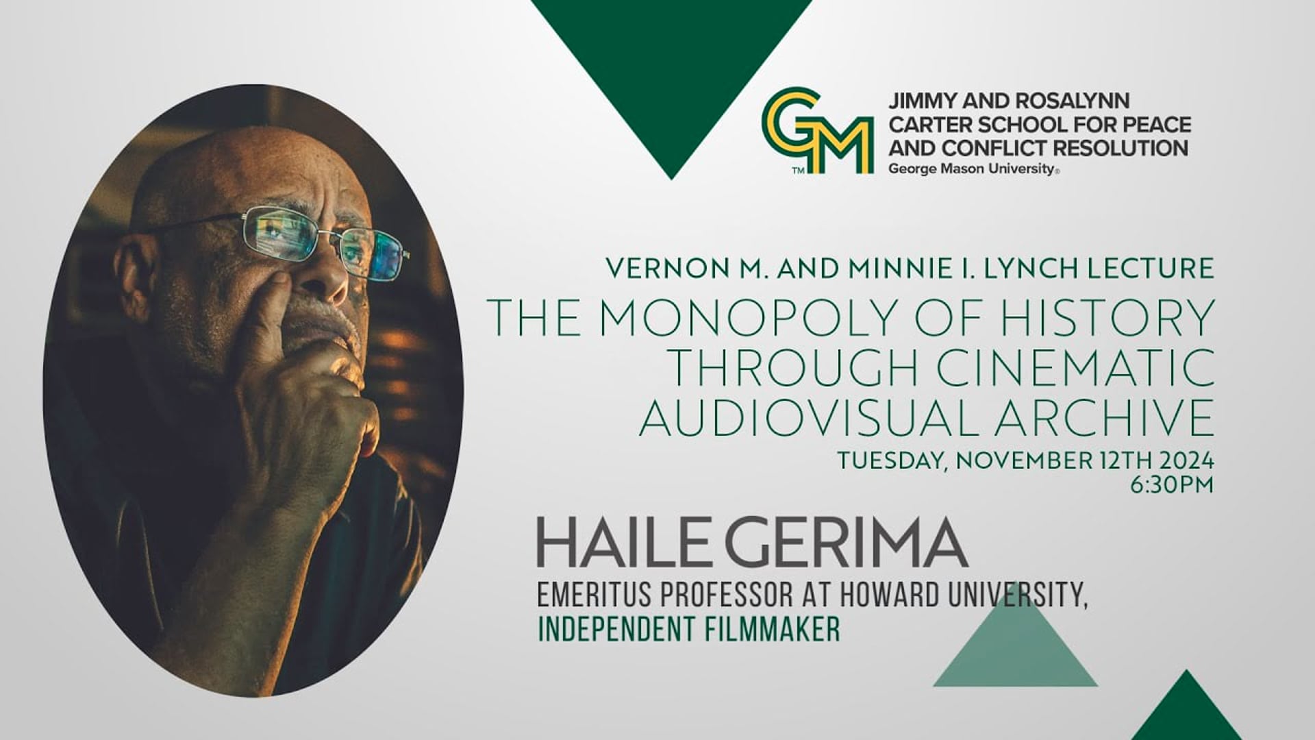 2024 Vernon M. and Minnie I. Lynch Lecture featuring Haile Gerima