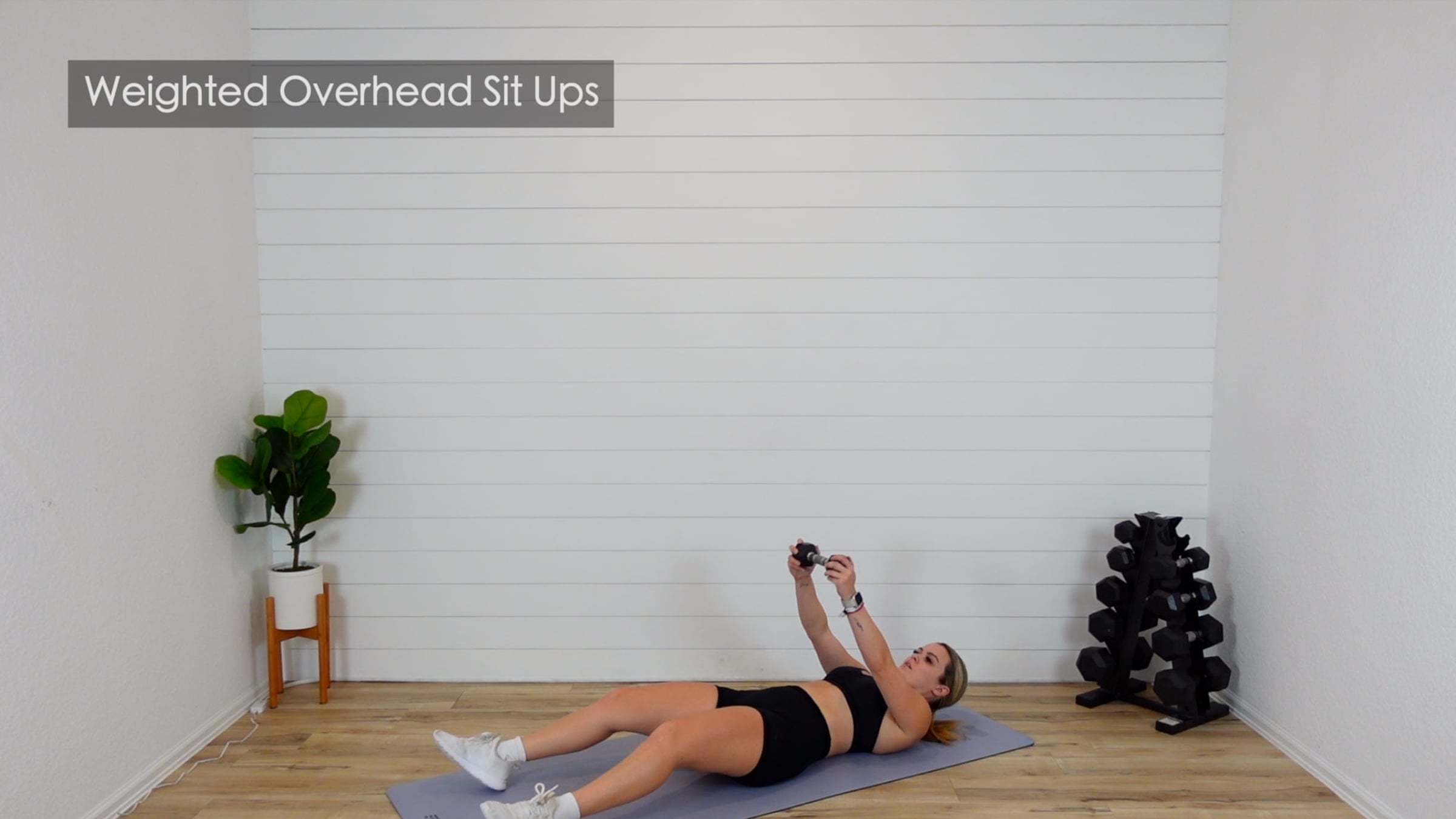Weighted Overhead Sit Ups