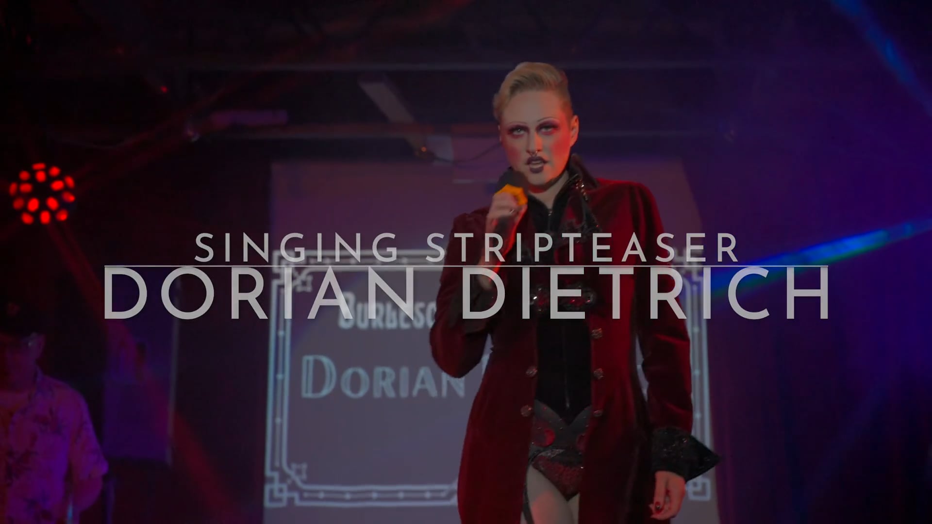 Promotional video thumbnail 1 for Dorian Dietrich | Singing Burlesque