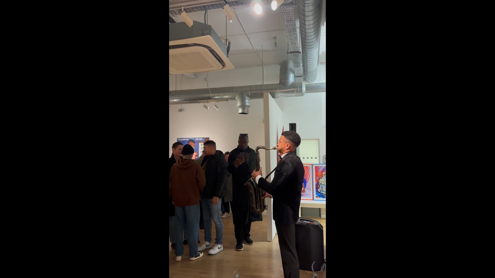 Performing Jazz at the Kristin Hjellegjerde Gallery