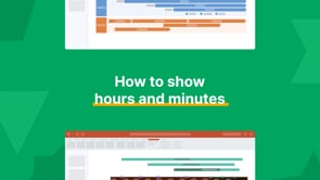 Show Hours and Minutes | Office Timeline