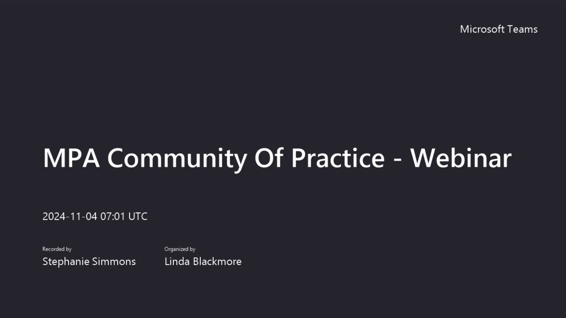 MPA Community Of Practice - Webinar-2024