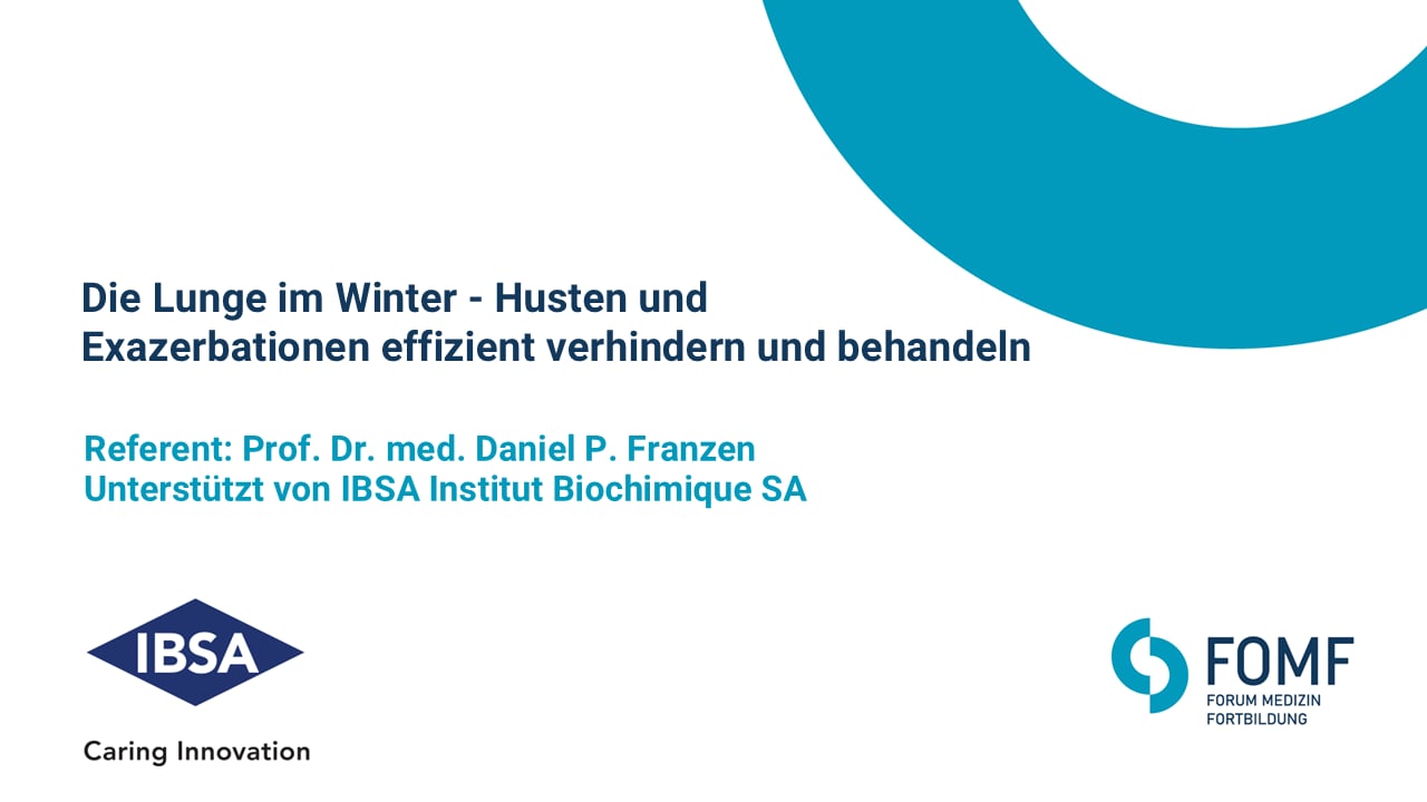 Die Lunge im Winter - Husten und Exazerbationen effizient verhindern und behandeln