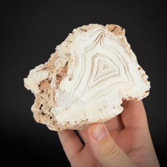 large Kaolinite ps. Agate (RARE Brazil! - 1960s)