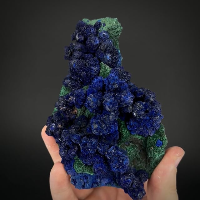 large Azurite on Malachite (old classic)