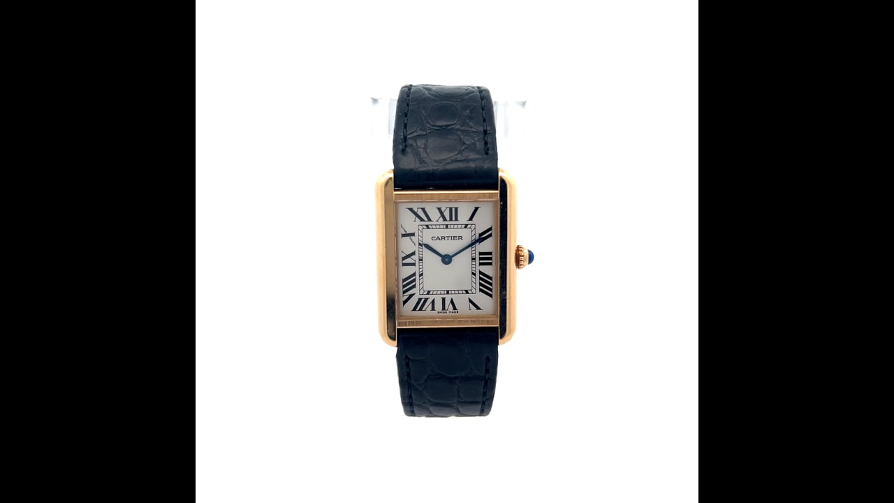 Cartier Tank Solo Small in 18k Yellow Gold – Filigree Jewelers