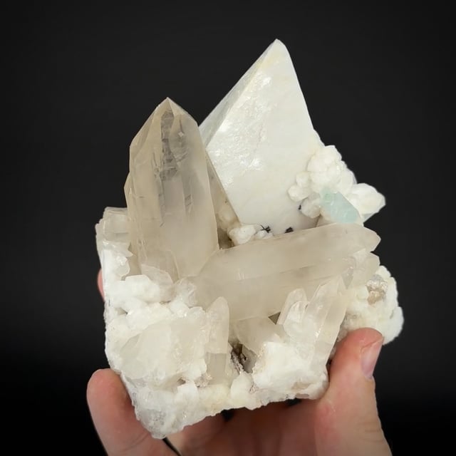 Aquamarine, Microcline, Quartz & Albite