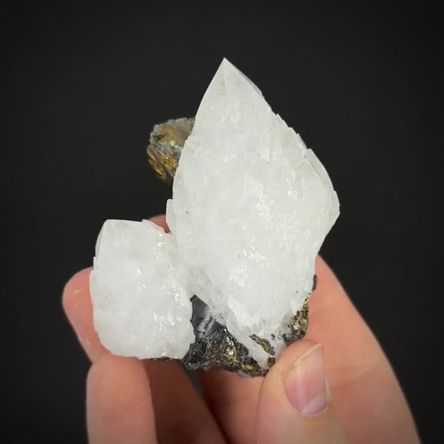 Quartz with Chalcopyrite & Galena