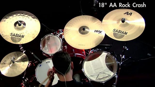 SABIAN AA RockCrash18（ 割れ有り）