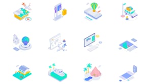 Animated Travel Isometric Icons, a Duotone Icon by Vectors Market (Thumbnail 3 of 3)