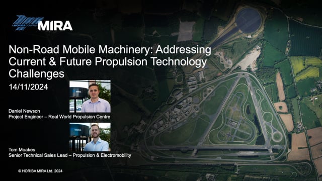 Non-road mobile machinery: addressing current and future propulsion technology challenges