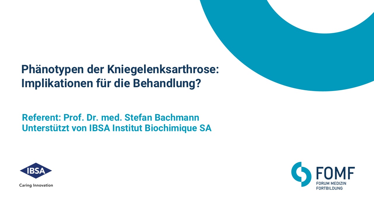 Phänotypen der Kniegelenksarthrose: Implikationen für die Behandlung?