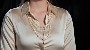 10-11mm Cultured Baroque Pearl Long Endless Necklace with Sterling Silver Shortener