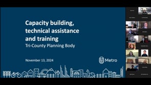 Supportive Housing Services Tri-County Planning meeting - November 13th, 2024 on Vimeo