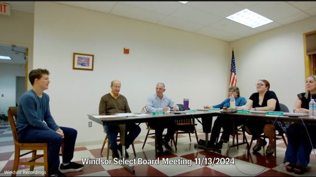 Windsor Select Board  11-13-2024