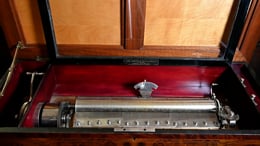 Swiss 8 Tune Cylinder Music Box by George Baker & Co. of Geneva