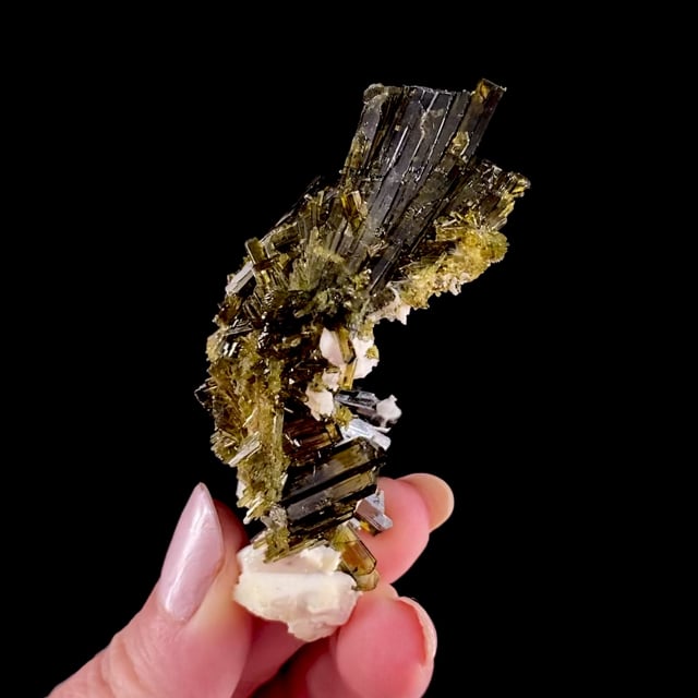 Epidote (''Faden Helix'') with Albite