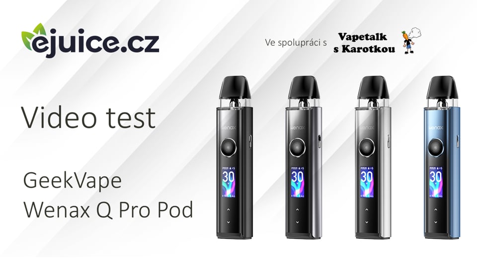 GeekVape Wenax Q Pro Pod Kit - video test (CZ)