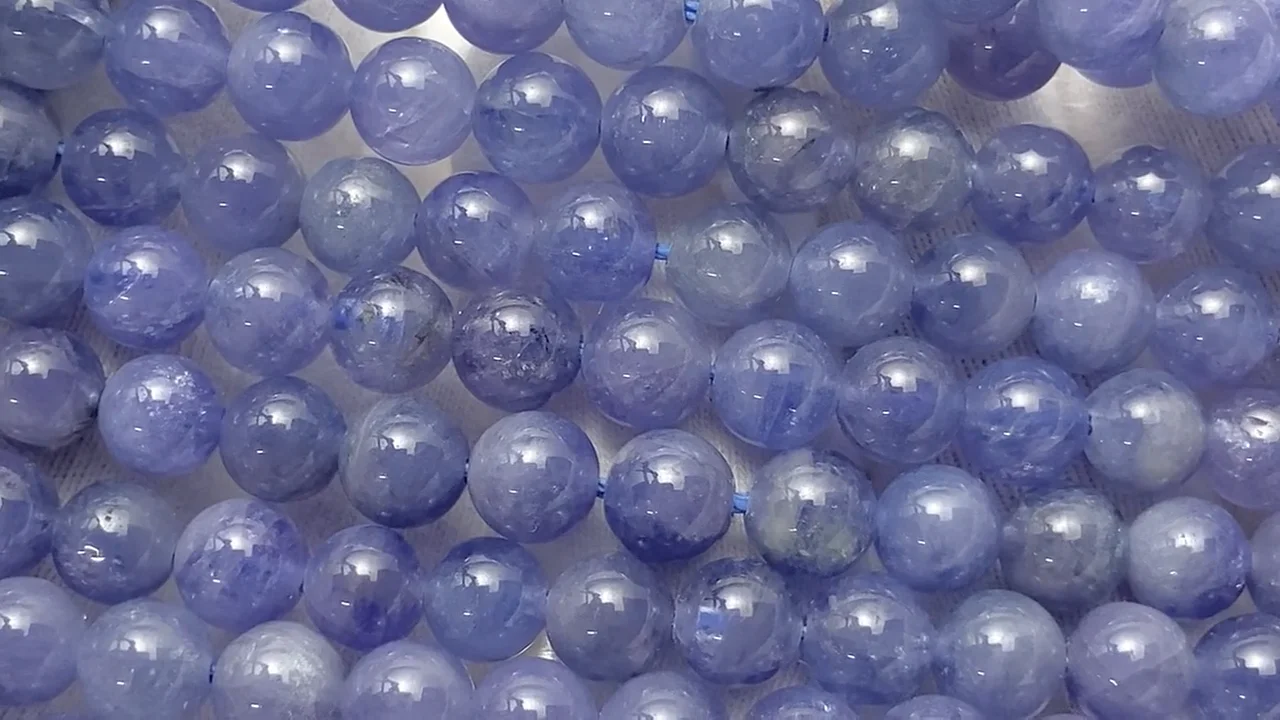 タンザナイト（産地・タンザニア） ラウンド6mm ｜天然石ビーズの卸