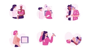 Breast Cancer Vector Animations, a Duotone Icon by Prosymbols (Thumbnail 5 of 5)