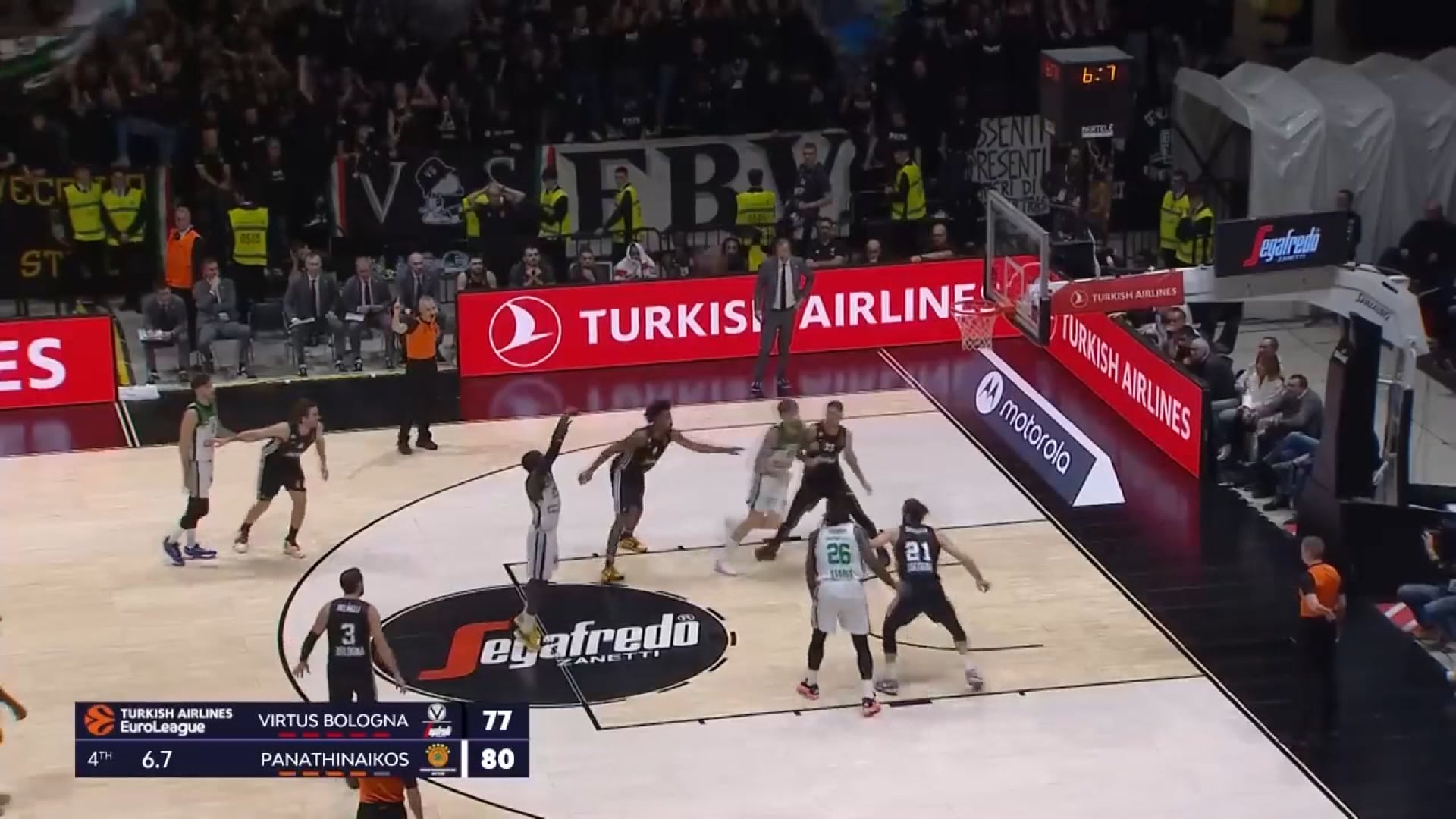 Virtus: sconfitta dignitosa contro il Panathinaikos