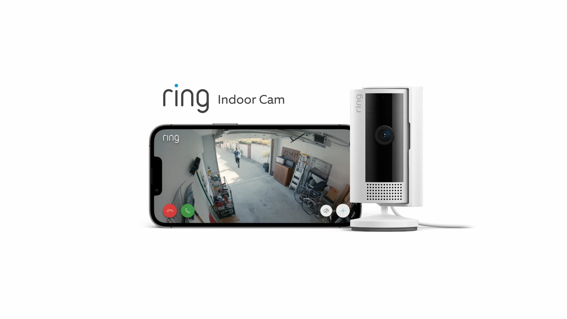 Ring 1080p Indoor Wired Security Camera with Wi-Fi Connectivity