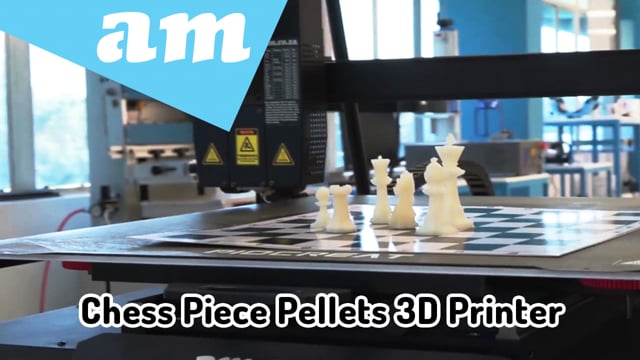 Pellets 3D Printer Prints Chess Piece, PioCreat G5Pro Pellets 3D Printer