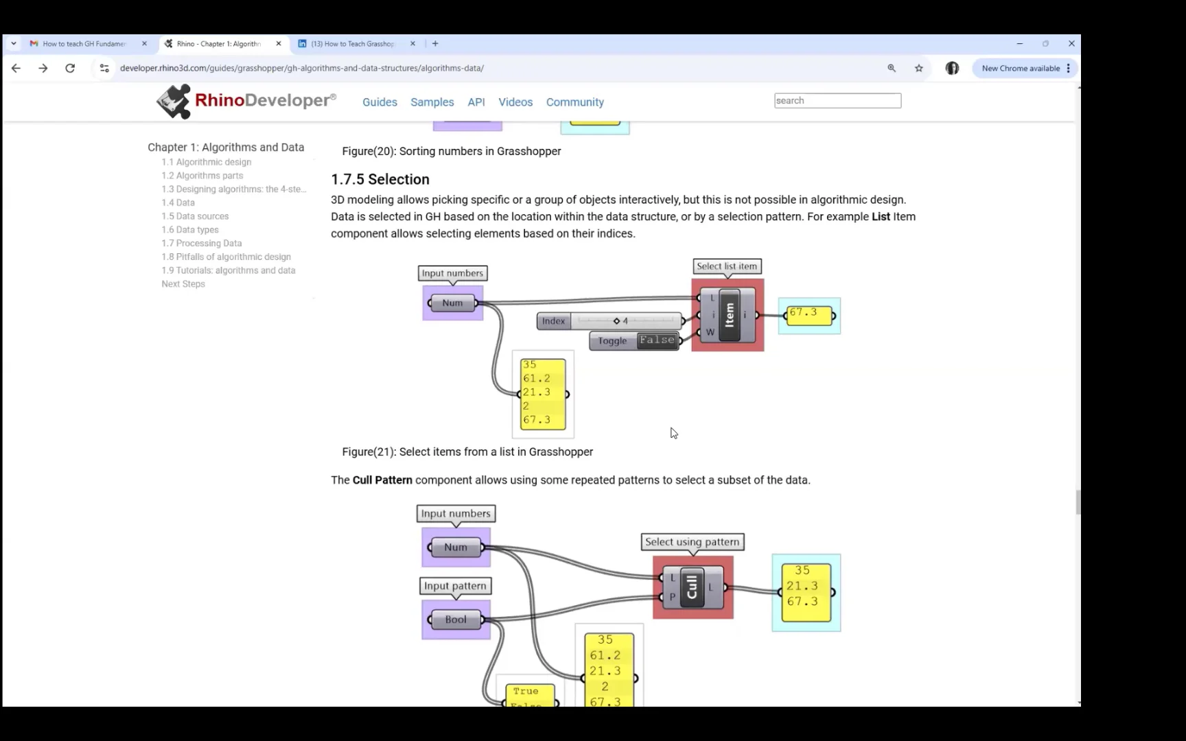 1.7.5 Data Selection in Grasshopper on Vimeo