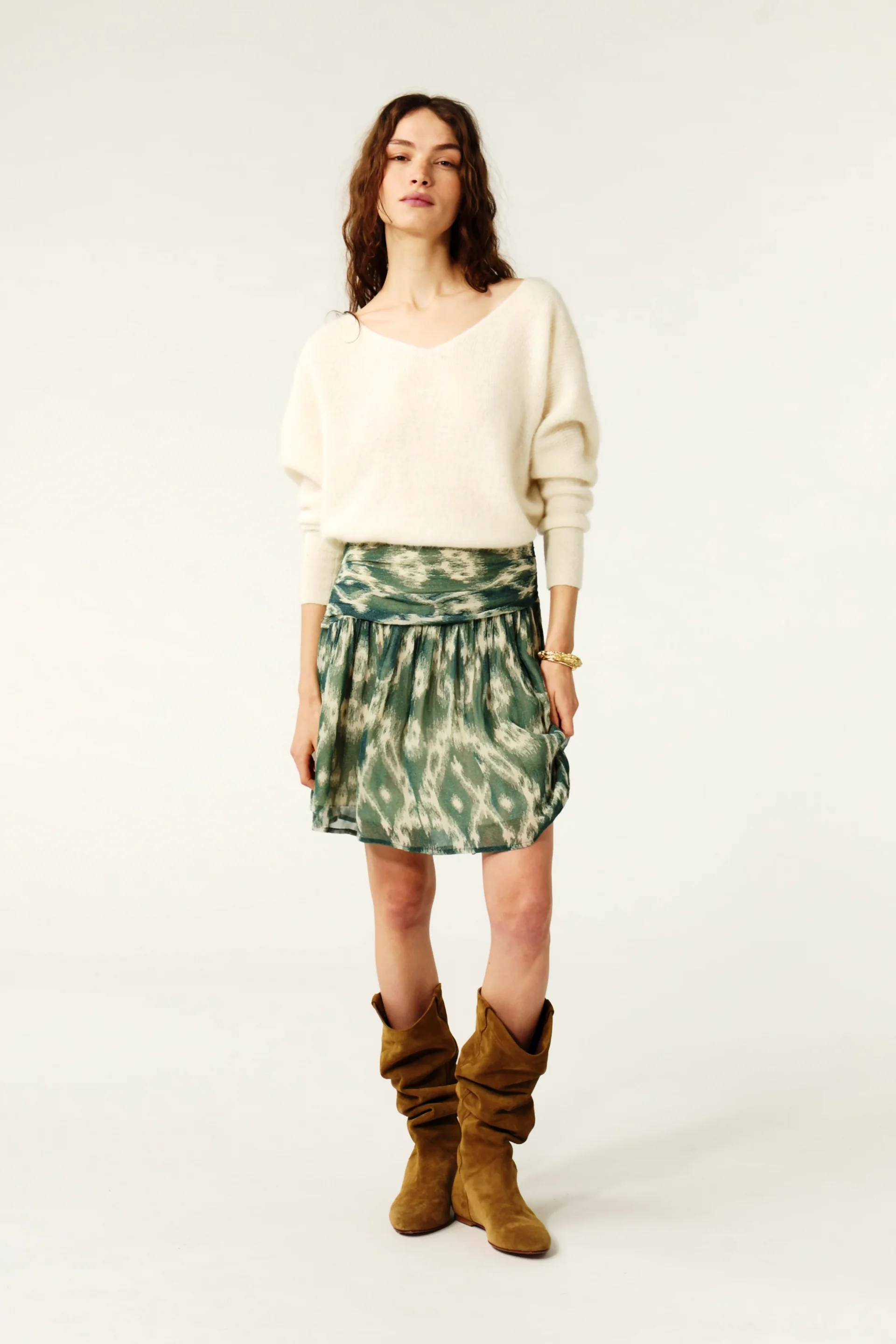 Short Skirt Mina Green // ba&sh US