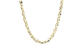 Italian 14kt Yellow Gold Mirror-Link Necklace