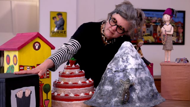 Urne von der Designerin